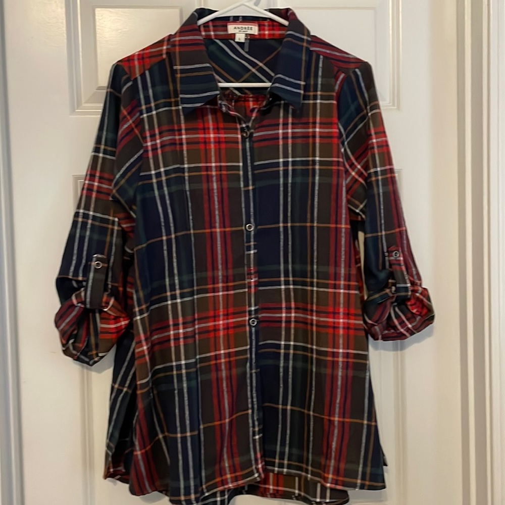 Andrew cute flannel button down